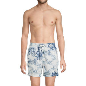 Short de bain imprimé pour homme avec ceinture élastique et cordon de serrage pour le surf, la natation et les vêtements décontractés Short d'été léger - Product Image 3