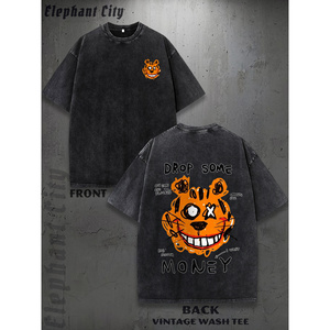 KW Moda của người đàn ông giải trí T-Shirt và cho mùa xuân/Mùa Hè một màu tiêu chuẩn in mô hình KWDM01-473b Sản xuất tại Trung Quốc - Product Image 1