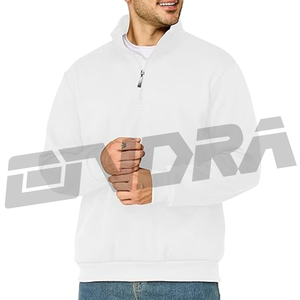 เสื้อสเวตเตอร์แบบมีซิปครึ่งแขนสำหรับบุรุษคอและทรงหลวมมีสไตล์ใส่สบายและให้ความอบอุ่นสำหรับชุดลำลองในชีวิตประจำวัน - Product Image 4