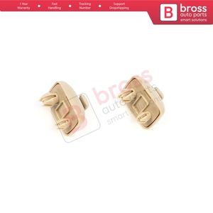BDP1657-1 2 Piezas Ganchos para Visera Parasol Color Beige para A1 A3 A4 B7 B8 B9 A5 A6 C6 Q2 Q3 Q5 TT Exeo - Product Image 2