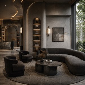 Sillón de Barbería Reclinable de Cuero Sintético con Bomba Hidráulica, Muebles de Salón Contemporáneos para Uso Comercial en Barberías - Product Image 4