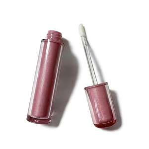 Tubes <span class=keywords><strong>de</strong></span> brillant à lèvres/rouge à lèvres ronds roses personnalisables avec bouchon à vis et applicateur baguette, contenants en plastique vides <span class=keywords><strong>de</strong></span> 5 ml - Product Image 4