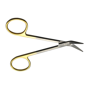 Tùy Chỉnh <span class=keywords><strong>Wilmer</strong></span> Kéo Nửa Vàng Cho Phẫu Thuật Thẩm Mỹ Cụ Đức Thép Cong <span class=keywords><strong>Wilmer</strong></span> Kéo TC Iris Angled - Product Image 3