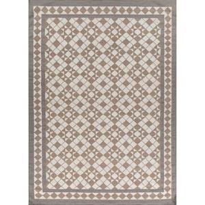 Alhambra Ivory Flat Weave Wool <b>Rugs</b> Geometric Handmade Rectangle <b>Rugs</b> for Home for Living Room Bedroom Hallway-Model ADWL-13164 - Product Image 1