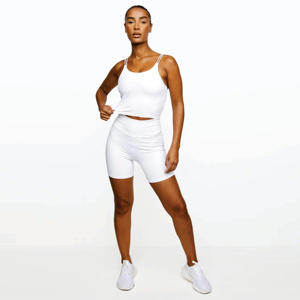 Prueba de Quat & ickicable 78% ylon 22% lalastane Ooty UT ISE it ports omen's ports 5 Inch hhite horycling Horts - Product Image 3