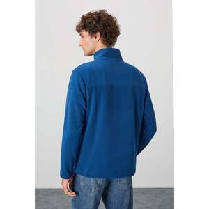 Sudadera de Forro Polar con Cuello Alto para Hombre Air Jones, Suéter Cálido para Uso Casual al Aire Libre, Azul Marino, Modelo 88310 - Product Image 3
