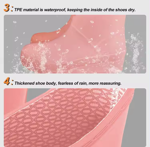 <span class=keywords><strong>Botas</strong></span> de goma de <span class=keywords><strong>lluvia</strong></span> de agua de suela gruesa de tubo corto de moda <span class=keywords><strong>para</strong></span> <span class=keywords><strong>mujer</strong></span> antideslizantes <span class=keywords><strong>y</strong></span> resistentes al desgaste - Product Image 3