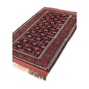 พรมขนสัตว์ถักมือสีน้ำเงิน Kiaan Paem-313 ขนาด 9x12 ฟุต รูปทรงสี่เหลี่ยมผืนผ้า ลายเรขาคณิตนามธรรมแบบจิ๊กซอว์ เหมาะสำหรับทางเข้าบ้าน ห้องโถง สำนักงาน - Product Image 2