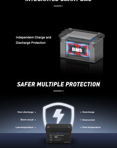 Batería de arranque de coche sin mantenimiento de alta calidad, batería de litio de arranque y parada de coche, batería de coche LiFePO4 12V - Product Image 6