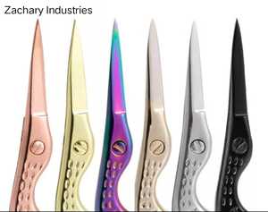 ZACHARY INDUSTRIES Ciseaux à cuticules fantaisie de qualité supérieure Lame droite en acier inoxydable avec outil de beauté à pointe pointue - Product Image 2