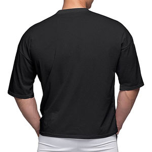 Camiseta de algodón de color liso para hombre con bolsillo, personalizable con logo, para uso diario - Product Image 4