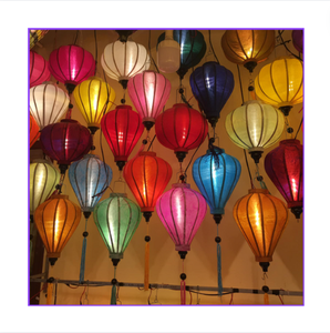 Lanternes en soie de Hoi an Design élégant inspiré du Vietnam pour les festivals de remise des diplômes de Noël et la décoration murale dans les restaurants/magasins - Product Image 5