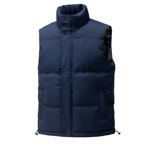 OEM Best-seller Gilet bouffant d'automne en toile de haute qualité Logo personnalisé de grande taille veste sans manches gilets pour hommes - Product Image 1