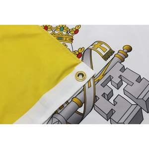 Drapeau du Vatican pour jardin, 3x5 pieds, double face, extérieur, catholique, 2 œillets en laiton, 4 rangées de points de couture inférieurs, USA TOP FLAGS INC - Product Image 4