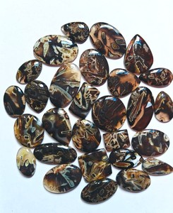 Merveilleuse qualité Rare naturel turc bâton Tube Agate translucide mélange forme Cabochon pendentif bague taille pierre précieuse faite à la main - Product Image 4