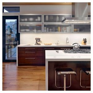 Soluzioni moderne per mobili da <span class=keywords><strong>cucina</strong></span> Prima economiche che combinano telai in alluminio, carcasse di compensato e <span class=keywords><strong>dimensioni</strong></span> personalizzate - Product Image 3