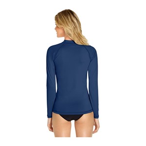 OEM Navy Blue Compression Shirts Full Polyester 220g <b>Rash</b> Guard <b>Vest</b> for Men and <b>Women</b> Breathable MMA Sportswear - Product Image 6