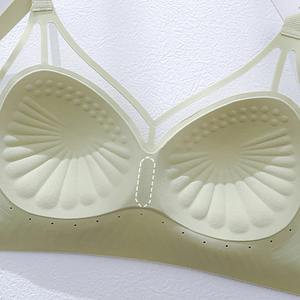 Soutien-gorge sans coutures Spandex Femme Fitness Élastique Respirant Amélioration de la poitrine Loisirs Sous-vêtements de sport - Product Image 2