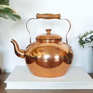 Copper <b>Kettle</b> Classic Style 500ml Capacity Eco-Friendly Strong <b>Metal</b> Build Supports Consistent Boiling Results for Flavored - Product Image 2