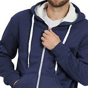Sweat-shirts à capuche surdimensionnés pour hommes personnalisés, brodés, pull-over, vente en gros bon marché, hauts à capuche vierges, mode, couleur unie - Product Image 3