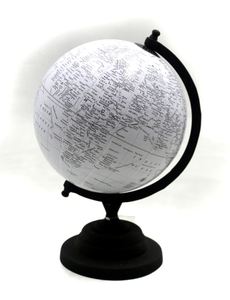 Globo Decorativo de Metal de Calidad de Exportación para Mesa de Oficina con Base de Aluminio, Hecho a Mano en India, Personalizado, Venta al por Mayor a Granel - Product Image 6