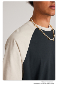 Custom Breathable Men's T <b>Shirt</b> Heavyweight <b>100</b>% Cotton Drop Shoulder Oversized Raglan Sleeve T <b>Shirt</b> Custom MadeT <b>Shirt</b> - Product Image 6