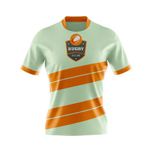 Maillot de Rugby de haute qualité 100% tissu Polyester respirant antibactérien séchage rapide grande taille personnalisé sublimé unisexe sport - Product Image 5