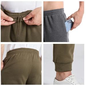 Pantalon de fitness et de jogging personnalisé pantalon de sport à taille élastique pantalon de survêtement léger pantalon de jogging en polaire pour hommes ensemble de 2 pièces - Product Image 6