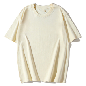 OEM Logo personnalisé vêtements d'été à la mode pour hommes fond 220g chemise en pur coton T-shirt couple T-shirt à manches courtes pour hommes - Product Image 5