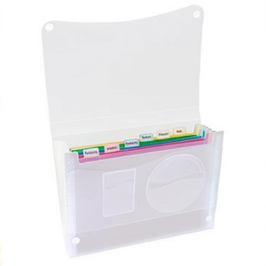 <b>File</b> <b>Folder</b> <b>A4</b> Blank Polypropylene Translucent 7 Compartments Pocket Fan Neutralware - Product Image 3