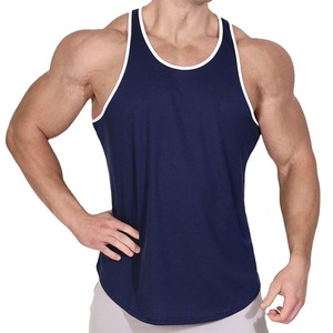 Débardeur de fitness personnalisé avec logo, 95% polyester, 5% élasthanne, extensible, lourd, pour la course à pied, l'entraînement et la musculation - Product Image 1