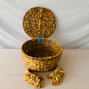 Cesta de almacenamiento de jacinto de agua con forma de animal de cangrejo de nuevo diseño, cesta para niños para organización de habitación de niños - Product Image 2