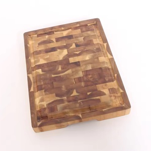 Tabla de cortar de madera de acacia grande OEM de lujo, tabla de cortar de cocina rectangular en color natural, ecológica, sostenible - Product Image 2