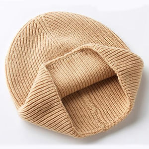 New Arrival 2026 Winter <b>Warm</b> <b>Hats</b> Plain Beanie Custom with Brand Woven logo Cotton Knitted Product Knitwear Unisex Customized - Product Image 2