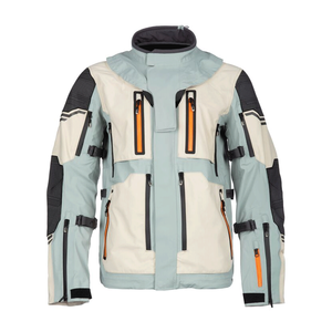 Veste de protection pour moto de tourisme New State Grey pour homme Vestes imperméables en textile Cordura pour moto aventureuse - Product Image 1