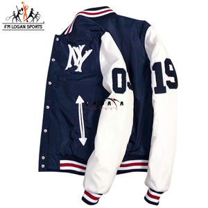 แจ็กเก็ตเบสบอล,ออกแบบตามสั่งเสื้อกีฬาเบสบอลคุณภาพพรีเมี่ยม - Product Image 6