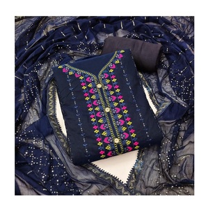 High Demand Cotton Polyester Dress <b>Material</b> for Women with Elegant <b>Embroidery</b> Perfect for Designing Dresses Export from India - Product Image 1