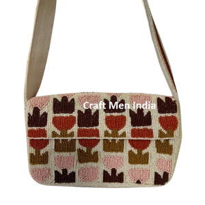 Bolsos de Noche con Cuentas Bordadas Personalizadas para Moda, Diseño Único, Bolsos Étnicos Hechos a Mano con Cuentas de Semillas para Eventos Formales - Product Image 4