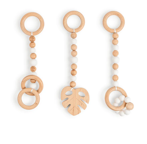Cadre de gymnastique d'activité pour bébé en rotin Montessori fait à la main naturel le plus bas prix écologique avec pendentifs cadeau pour nouveau-né jouer à la salle de sport - Product Image 4