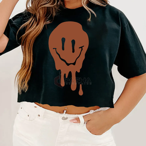2025 New Fashion Women's Crop <b>Top</b> High Quality Custom Logo OEM T Shirt Eco-Friendly Crop Tee - Product Image 5