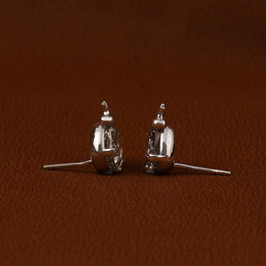 Pendientes de tuerca de lujo de oro macizo de 18 quilates, corte de cojín amarillo, Diamante cultivado en laboratorio, ajuste de Martini chapado en oro, regalo de cumpleaños romántico para - Product Image 4