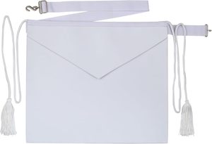 Masonic Apprentice White Delantal Textil Regalo - Product Image 3