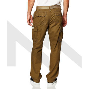Pantalones Cargo tácticos deportivos de alta calidad para hombre, Pantalones rectos sólidos con logotipo personalizado, transpirables, multibolsillos, ligeros, lavado oscuro - Product Image 2