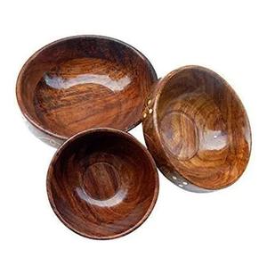 Cuenco de madera desechable de alta calidad impreso para servir comida en hoteles y restaurantes - Product Image 1