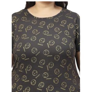T-shirt décontracté imprimé sur tout pour femmes grande taille 100% coton jersey respirant solide prix de gros de fabrication Bangladesh - Product Image 6