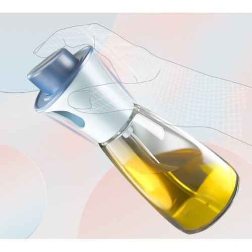 Sprayed Glass Oil Vinegar Bottle