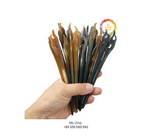 ปิ่นปักผมสำหรับผู้หญิงปิ่นปักผมทำด้วยมือเป็นมิตรต่อสิ่งแวดล้อมปิ่นปักผมเขาควายขัดเงาเครื่องประดับผมยาว - Product Image 6