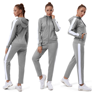 Ensembles de survêtements en gros pour <span class=keywords><strong>femme</strong></span>, ensemble de jogging, sweat à capuche color block <span class=keywords><strong>et</strong></span> <span class=keywords><strong>pantalon</strong></span> de jogging, ensemble 2 pièces, survêtements pour <span class=keywords><strong>femme</strong></span> - Product Image 2
