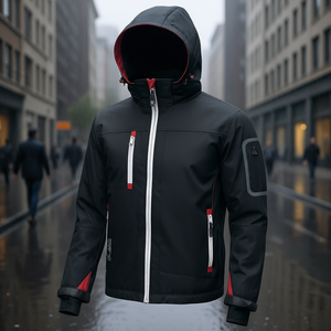 Imperméable Softshell Metropolis Taille M Noir/Couleur Carbone - Product Image 3