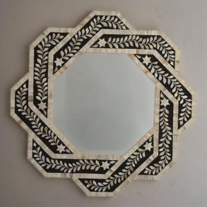 Luxury <b>Rectangle</b> Bone Inlay Wall <b>Mirror</b> Intricate Handcrafted Frame for Interior Styling Decorative Usage in Living Room Bedroom - Product Image 1